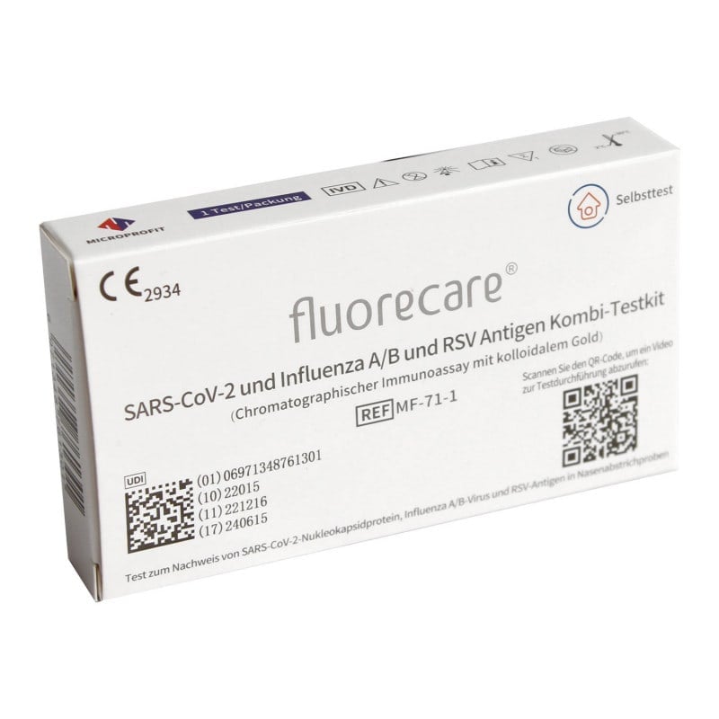 Fluorecare® Combo Test (Covid-19, FLU A&B, RSV) 25 Tests