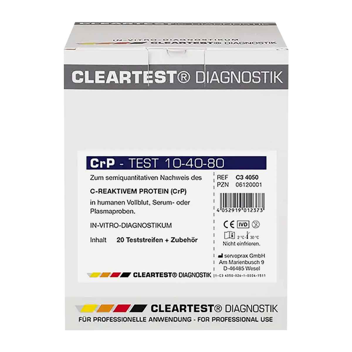 Servoprax Clear test CRP 10/40/80 Rapid Test