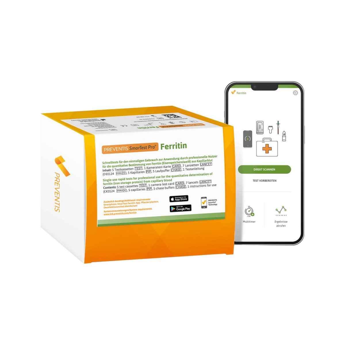 Preventis GmbH Preventis SmarTest Pro® Ferritin 5 PCS