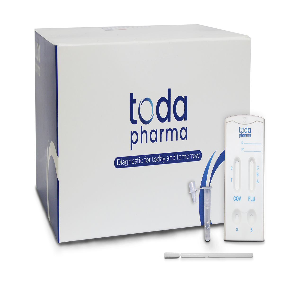 Toda Fluronadiag® SARS-CoV-2 (COVID-19) and Influenza A&B Viruses Antigen 20 Tests