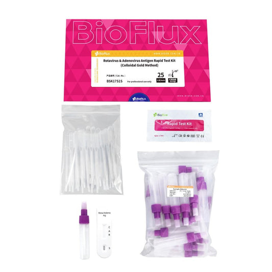 BIOFLUX Rotavirus & Adenovirus Antigen Rapid 25 Tests