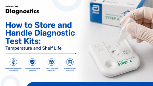 store diagnostic test kits