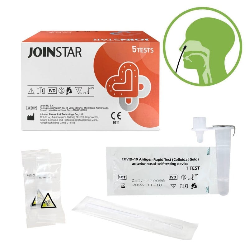 Joinstar COVID-19 Antigen Lateral Flow Test (Colloidal Gold) 25 test kits