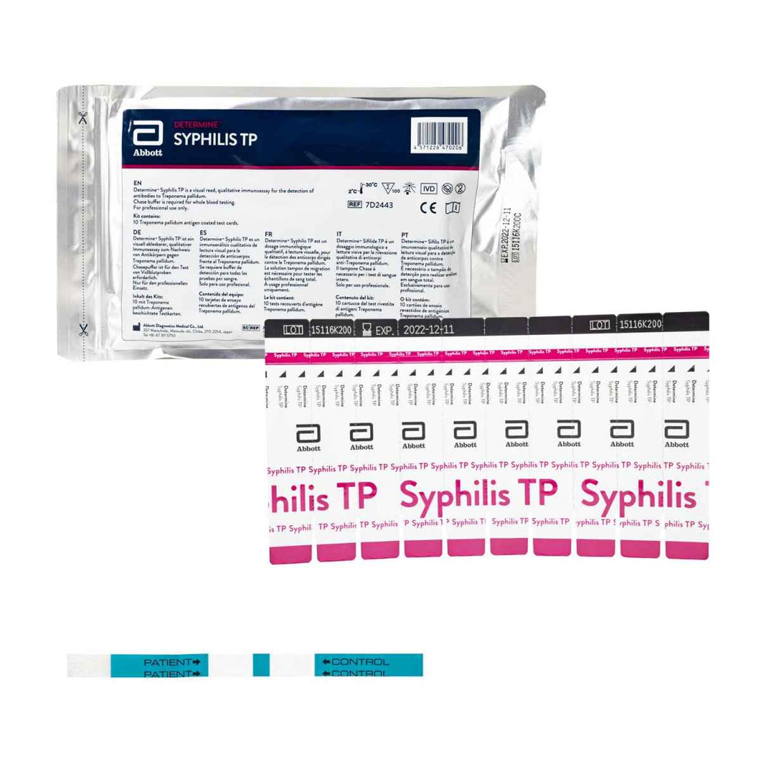 DETERMINE™ Syphilis TP Rapid Test Include Buffer & Capillary 30 Tests