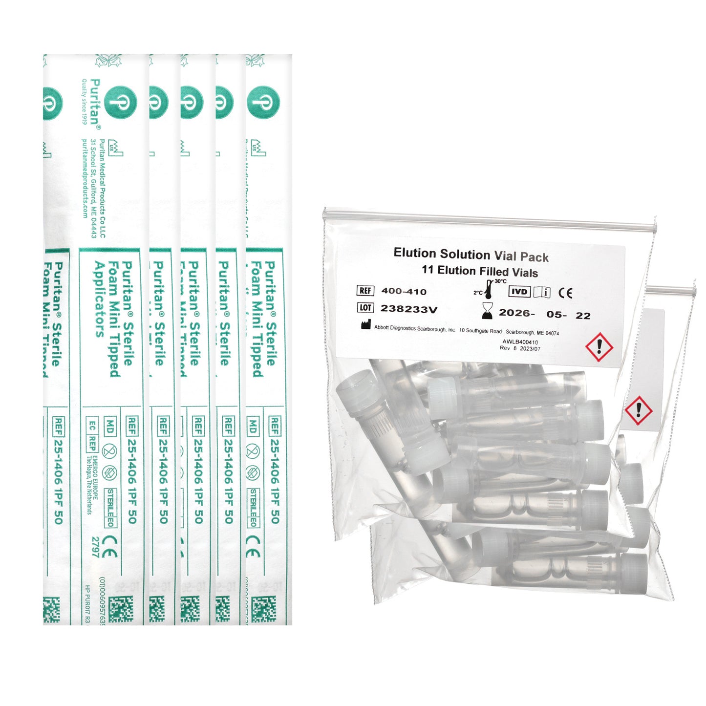 Abbott BinaxNOW™ Influenza Swab Kit 22 Tests