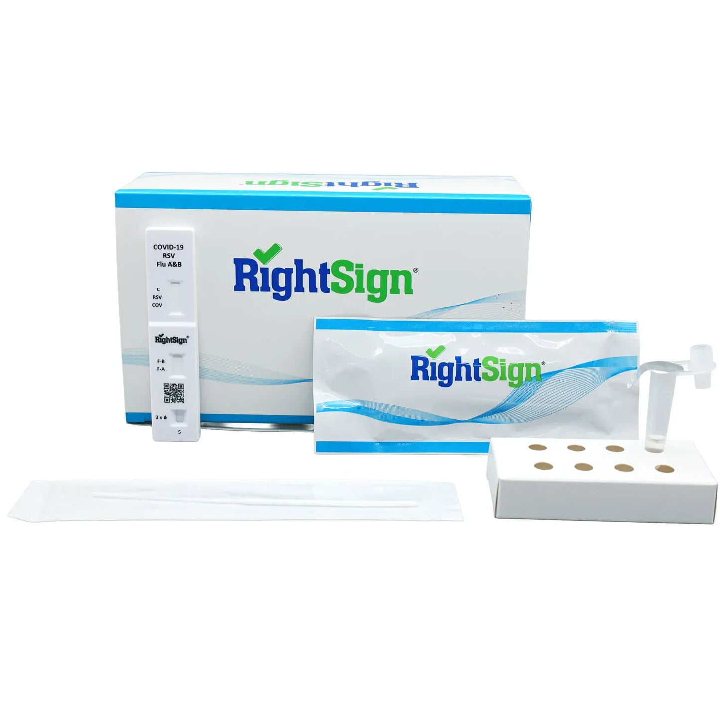 RightSign COVID-19/Flu A&B/RSV Combo Antigen Rapid 25 Tests