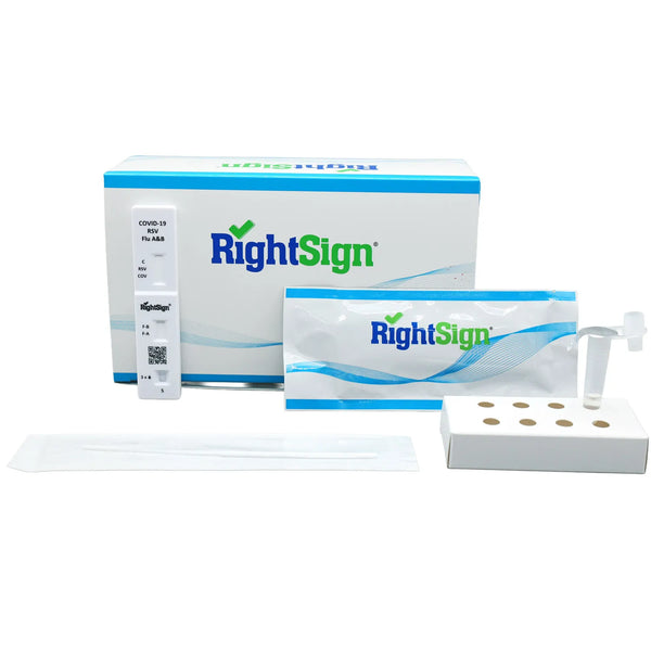 RightSign COVID-19/Flu A&B/RSV Combo Antigen Rapid 25 Tests