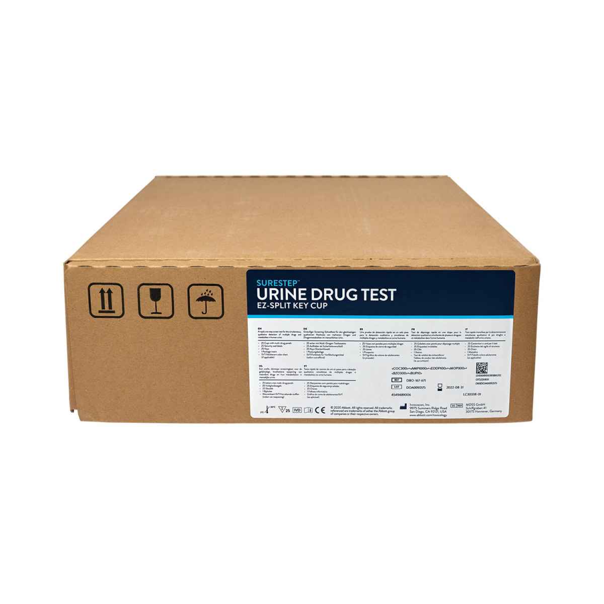 Abbott SureStep™ Urine Drug Test E-Z Split Key Cup (5) 25 Test Cups