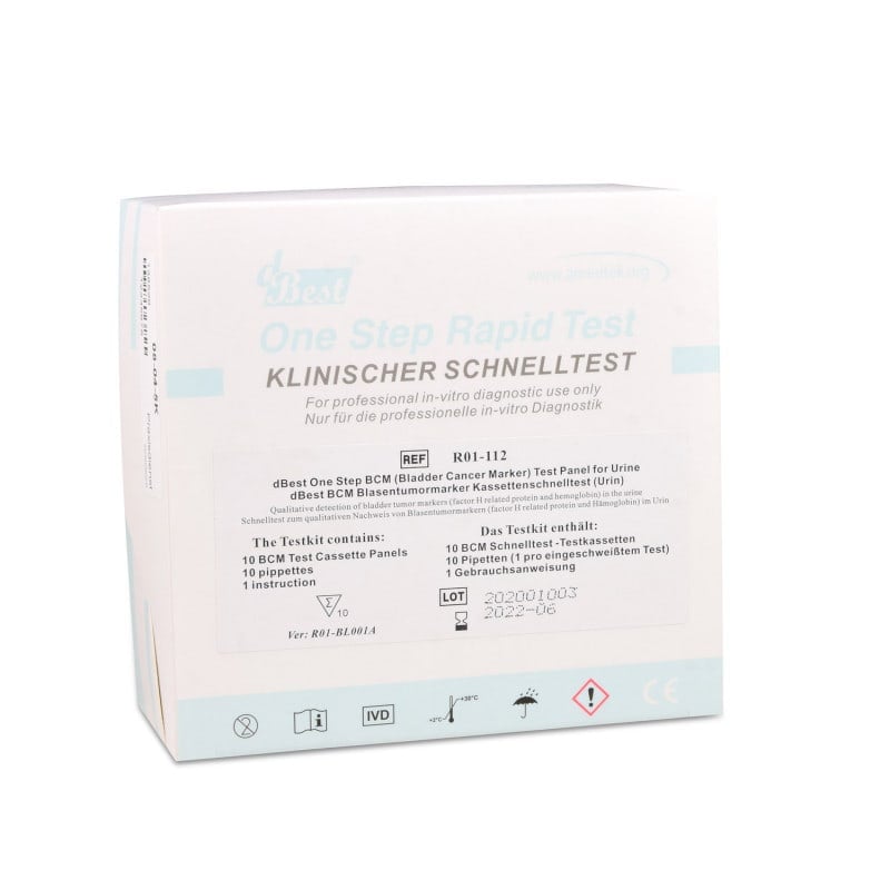 dBest BCM Bladder Tumour Marker Rapid 10 Test Cassettes