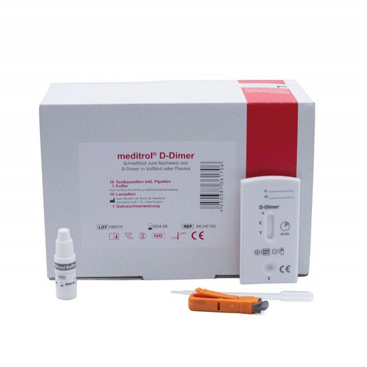 meditrol® D-Dimer Test 5 Test Cassettes 10 Test Cassettes