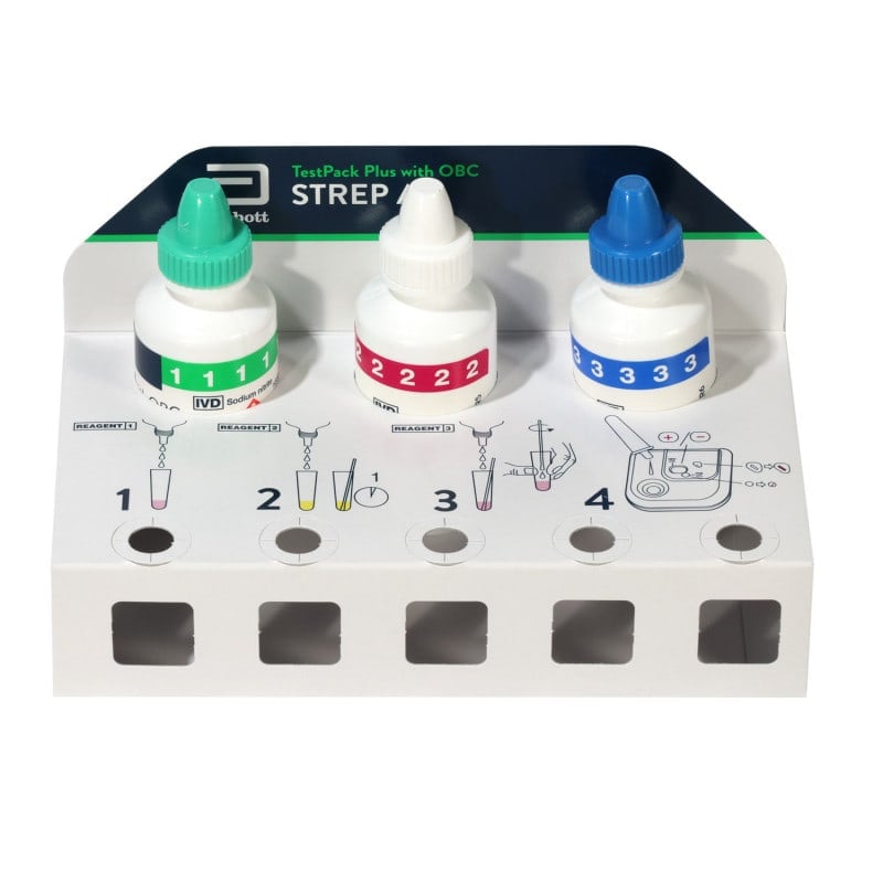 Test Pack Abbott TestPack Plus Strep A: Rapid 5-Min Test | Reliable Results – POC ...